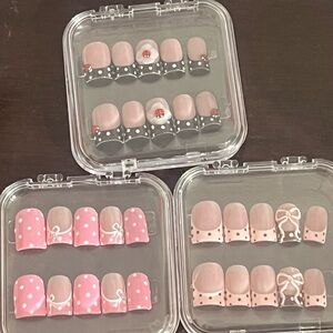 3 for $21Custom press on nails💕